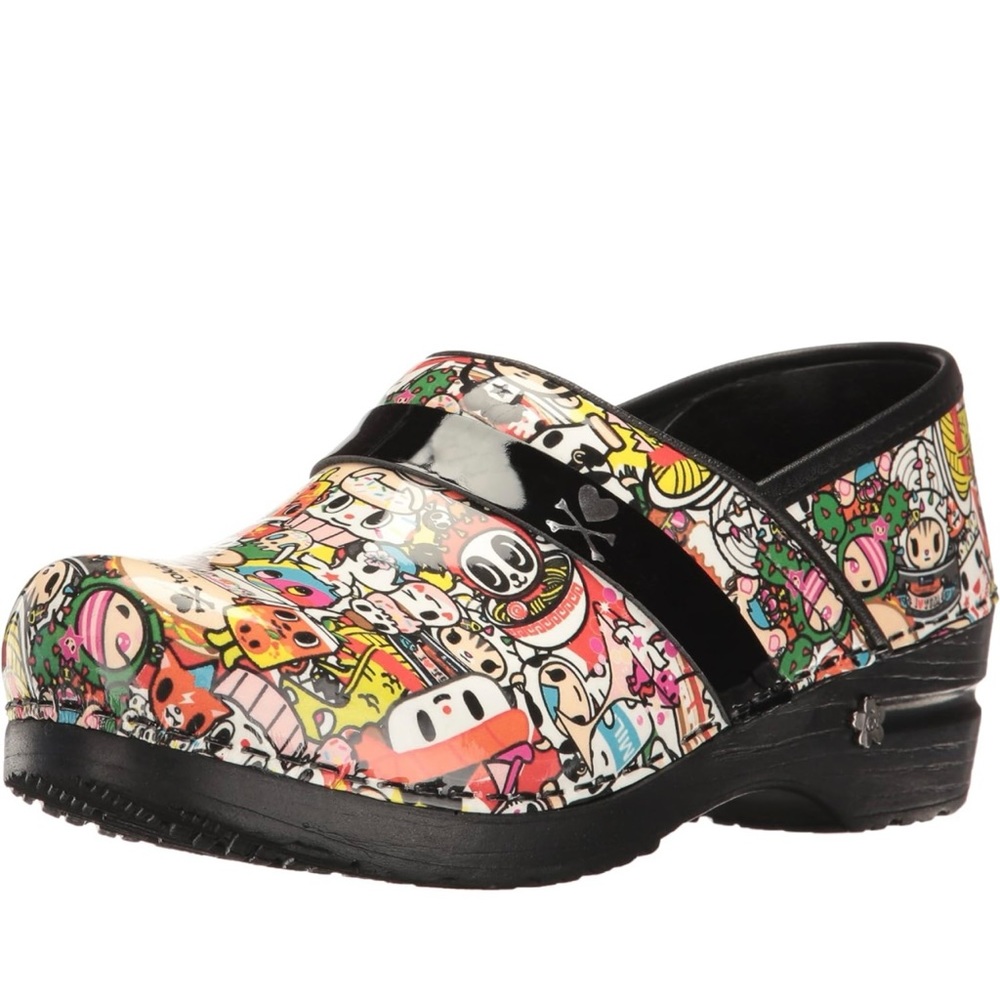 Sanita Kaeleigh Tokidoki Patent Nursing Clogs - Picture 2 of 11